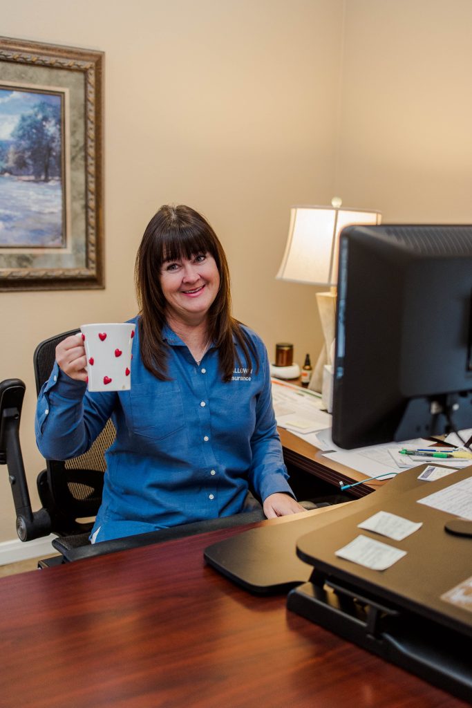 Galloway Insurance agent April Roberts providing life insurance consultation in Burnet, TX.